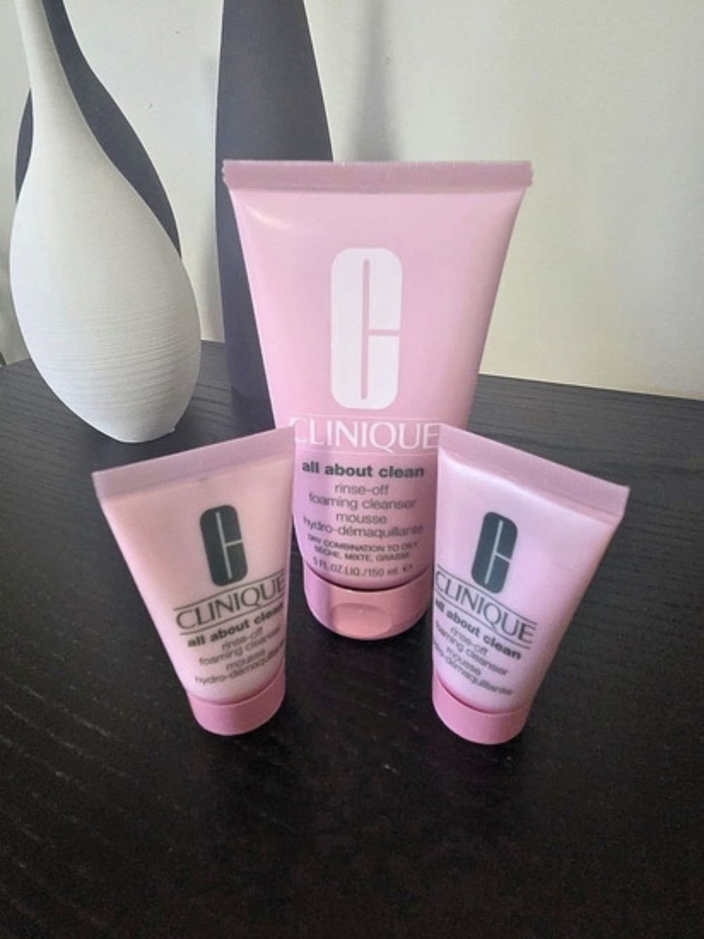 Clinique All About Clean Rinse-Off Foaming Cleanser Foaming Cleanser Set in Pink